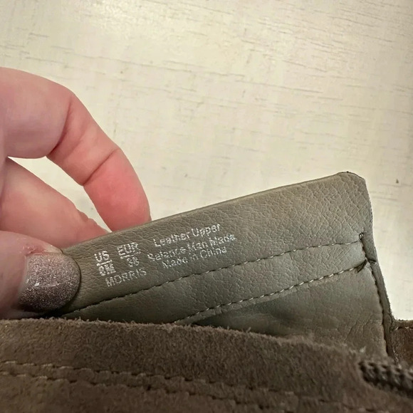 Sam Edelman Women’s ZipUp Pointed Toe Gray/Tan Leather Heeled Booties Sz 8M GUC - Picture 7 of 15